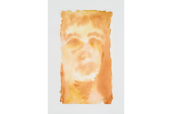 Self Portrait 6, Watercolour on Fabriano Artistico, 6.5x11 in.